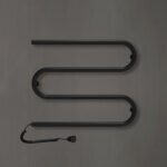 Wellmer Elektrinis rankšluosčių džiovintuvas “S-TYPE“ juodas 3 bangų 40W