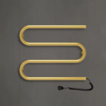 Wellmer Elektrinis rankšluosčių džiovintuvas “S-TYPE“ auksinis 3 bangų 40W