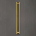 Wellmer Vandeninis rankšluosčių džiovintuvas VERONA auksinis 1500×176 nerūdijantis plienas