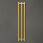 Wellmer Vandeninis rankšluosčių džiovintuvas VERONA auksinis 1500×320 nerūdijantis plienas