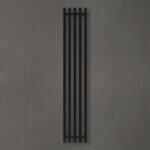 Wellmer Vandeninis rankšluosčių džiovintuvas VERONA juodas 1500×320 nerūdijantis plienas