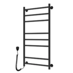 Wellmer Elektrinis rankšluosčių džiovintuvas PLAIN 1000x530 juodas 125W kairė - Image 3